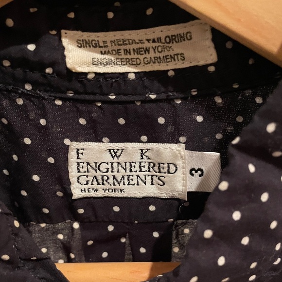 Engineered Garments pin dot cotton shirt - Picture 4 of 4